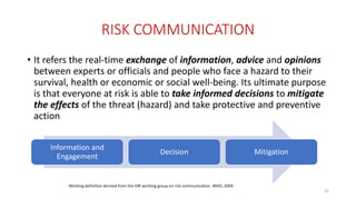 Risk assessment and communication | PPTX
