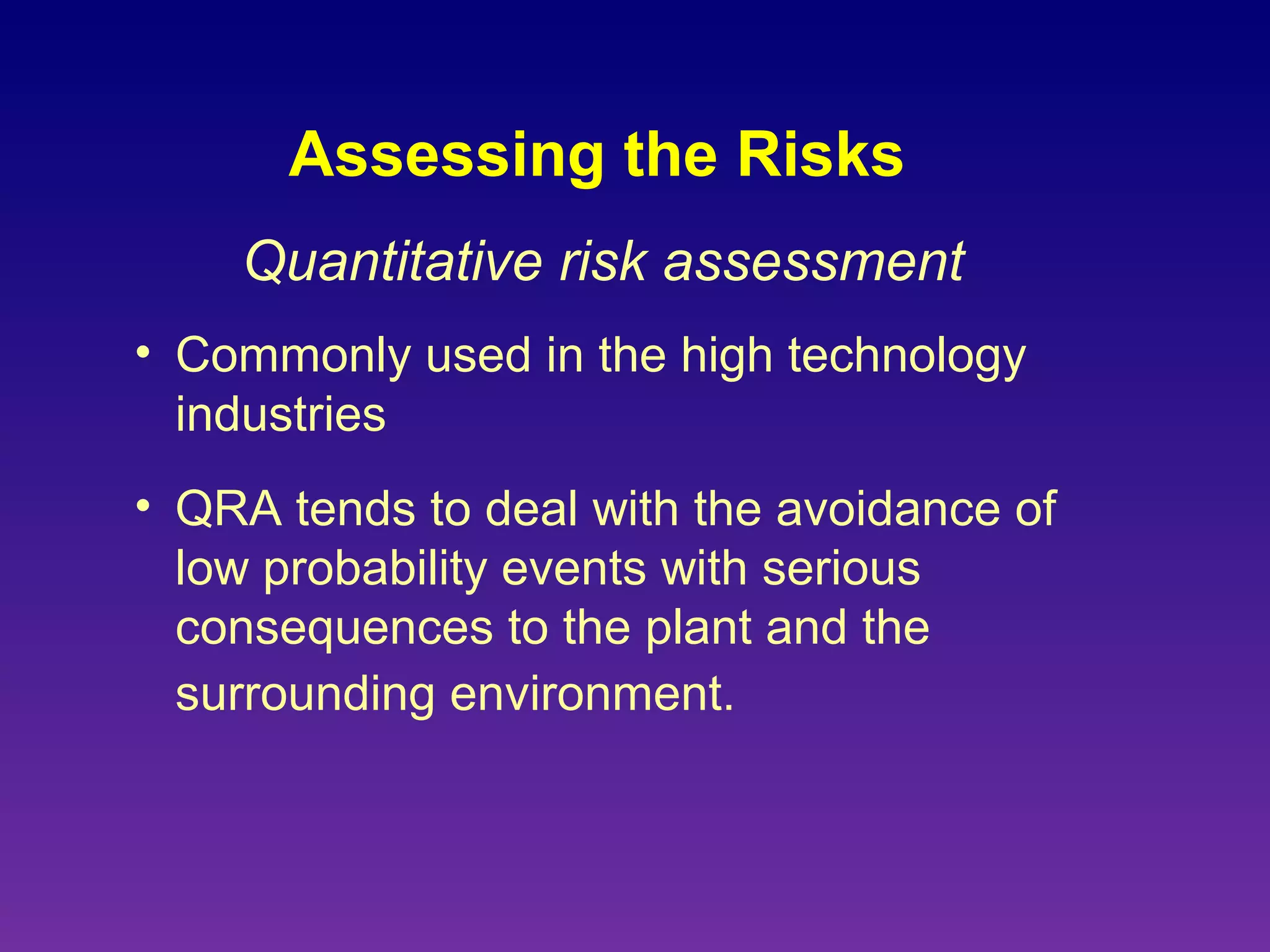 Risk assessment and management | PPT