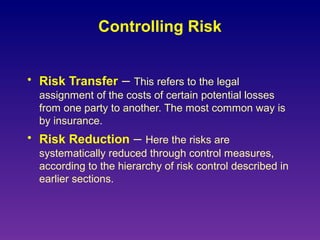 Risk assessment and management | PPT
