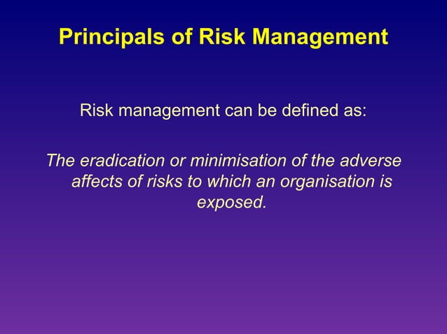 Risk assessment and management | PPT