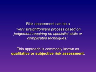 Risk assessment and management | PPT