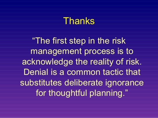 Risk Assessment And Management