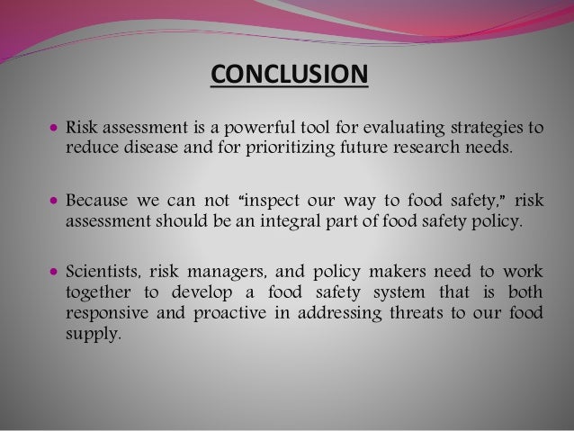 conclusion for food safety essay