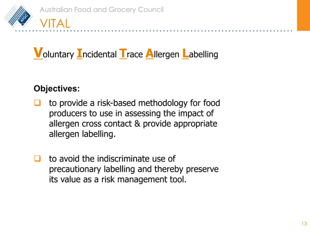 Risk Assessment and Management Strategies for Food Allergens | PDF ...