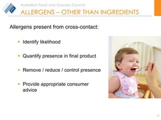 Risk Assessment and Management Strategies for Food Allergens