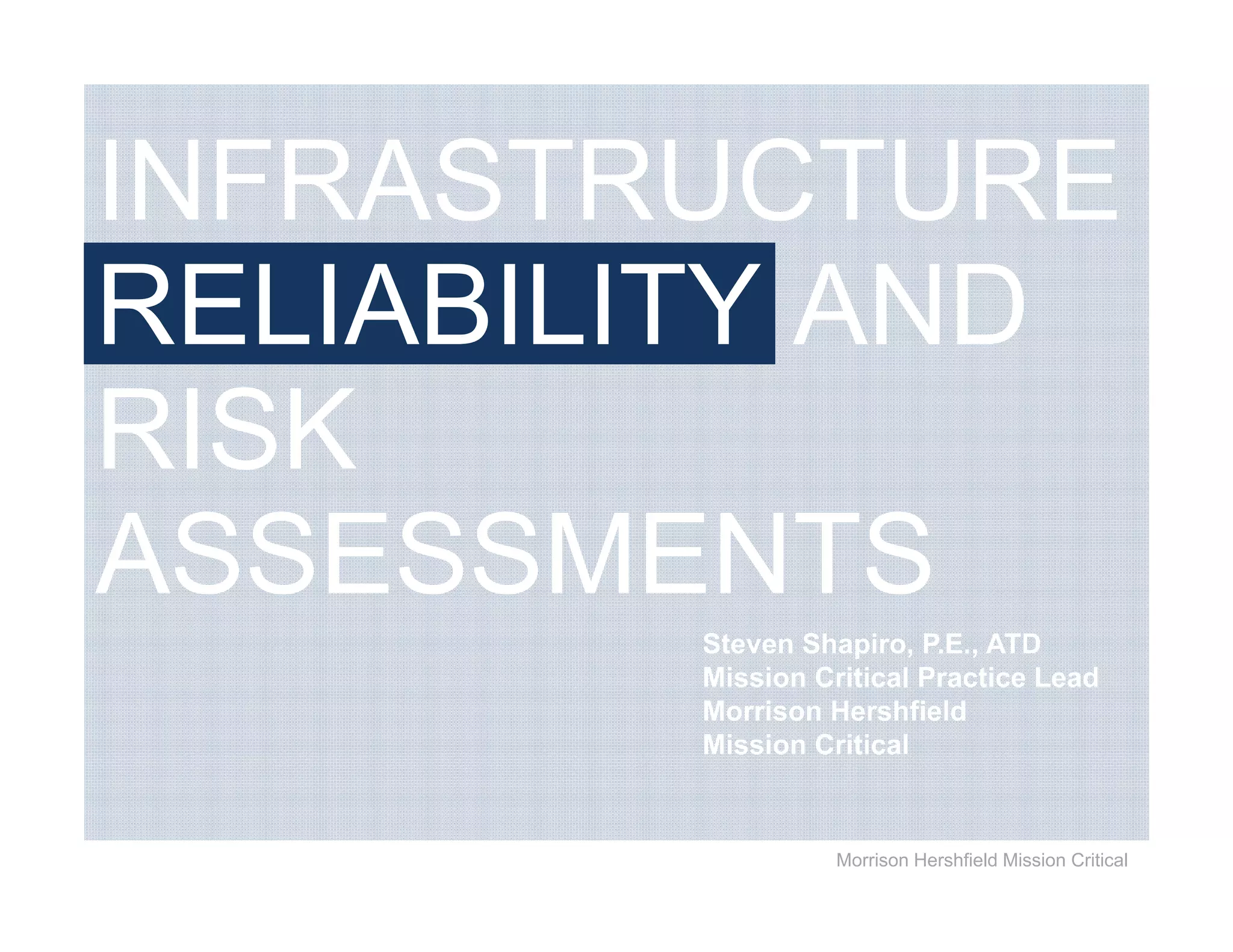 Risk Assessments and Reliability, What You Need To Know | PDF