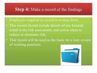 Risk assessment at workplace | PPTX