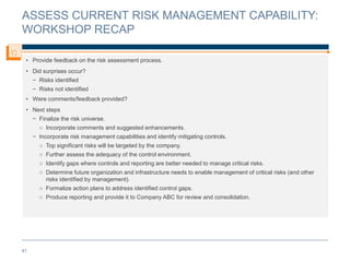 Risk assessment facilitation guide | PPTX