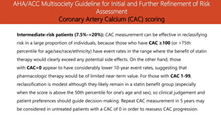 Standard Cac Risk Ranges Risk assessment for cardiovascular disease prevention | PDF