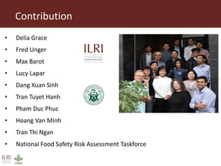 Risk assessment for food safety