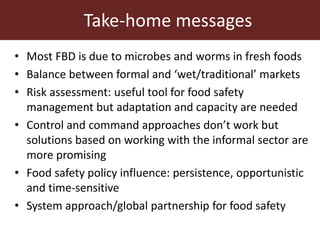 Risk assessment for food safety