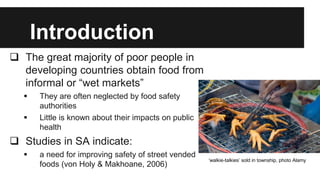Risk assessment for staphylococcal food poisoning due to consumption of street vended chicken