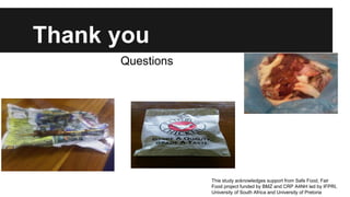 Risk assessment for staphylococcal food poisoning due to consumption of street vended chicken