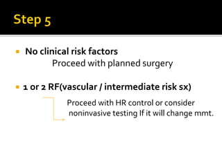 Risk assessment in noncardiac surgery | PPTX