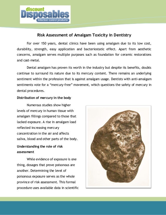 Risk Assessment of Amalgam Toxicity in Dentistry