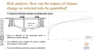 Risk analysis: How can the impact of climate
change on selected risks be quantified?
3) Impact of climate change on bridge...