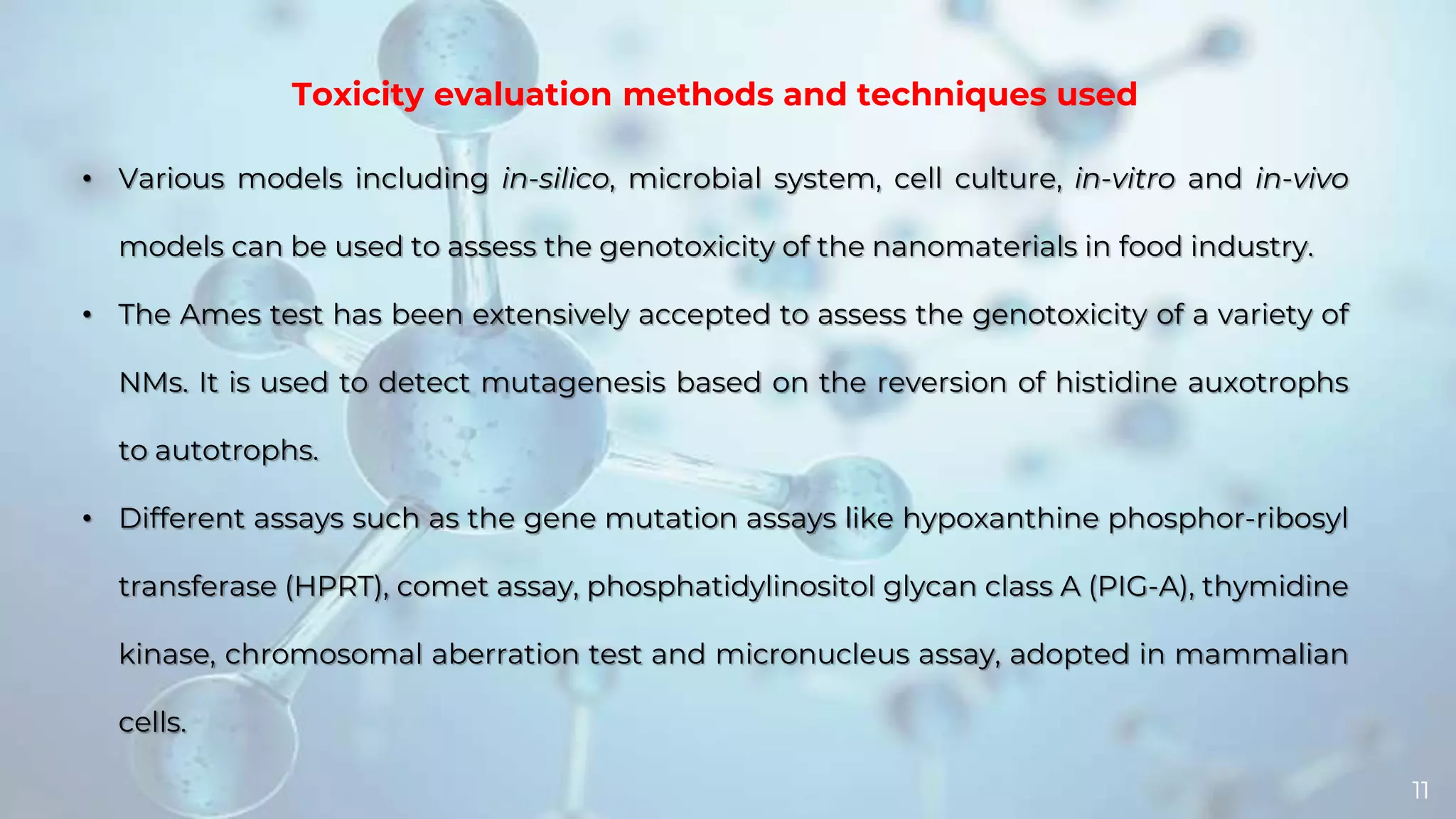 Curated visual reference: Visual Reference: Risk Assessment Of Nanotech In Food Industry