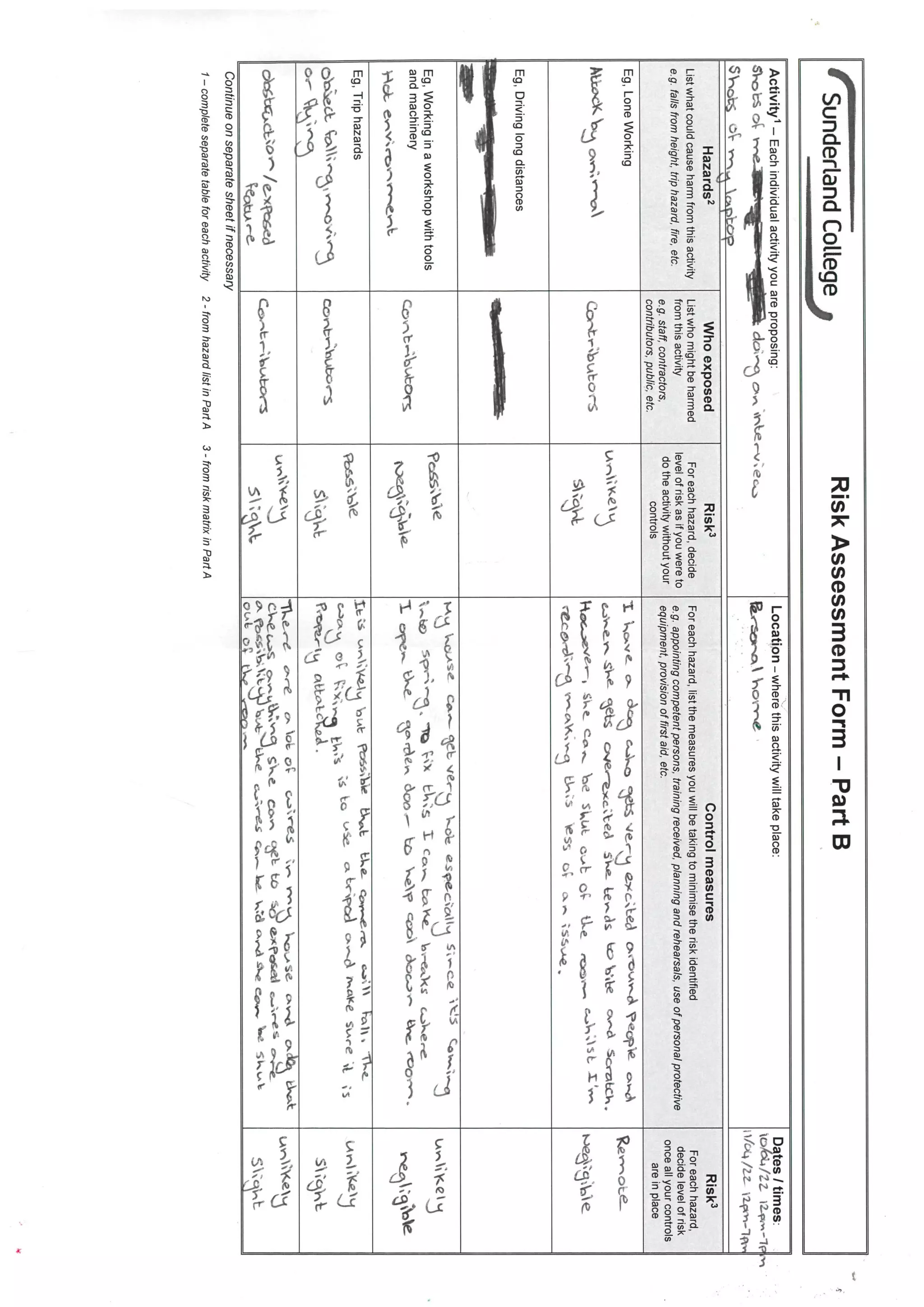 Risk Assessments Pdf