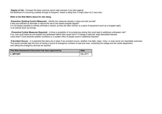 Risk Assessment Template