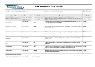High Risk Activities Form Example Risk Assessment Template.docx