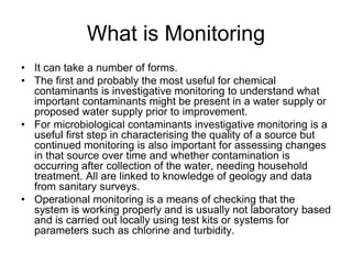 Risk assessment as a tool to improve water quality and the role of institutions of higher education