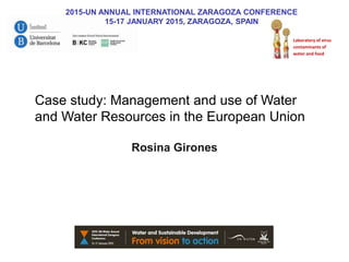Risk assessment as a tool to improve water quality and the role of institutions of higher education