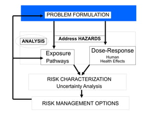 Risk assessment as a tool to improve water quality and the role of institutions of higher education
