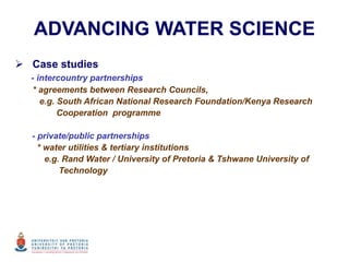 Risk assessment as a tool to improve water quality and the role of institutions of higher education