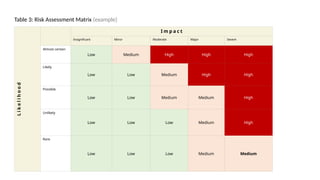 Minor Risk Example Risk Assessment Toolkit for business strategy .pptx