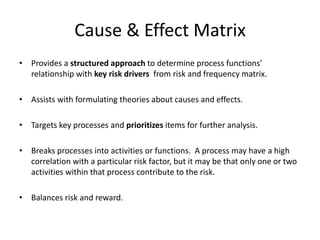 Risk Assessment Framework | PPTX