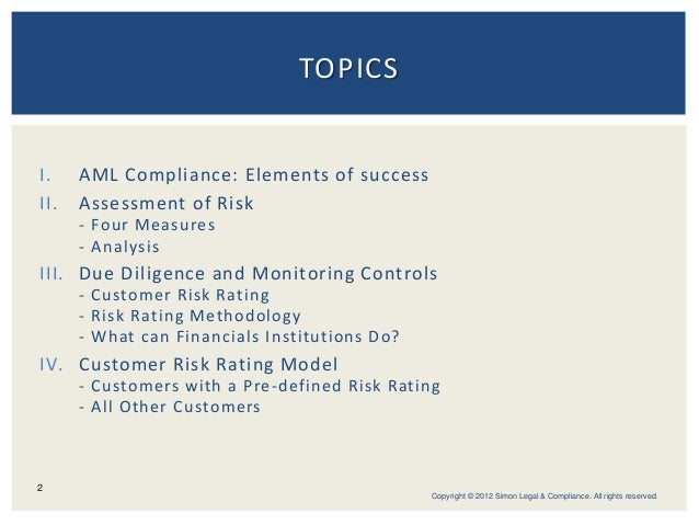 Risk Based Approach