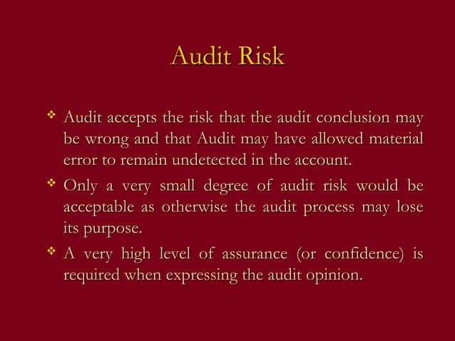Risk Based Audit Approach | PPT