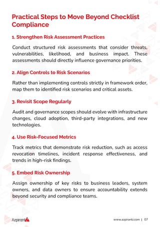 Risk based governance moving beyond checklist compliance | PDF