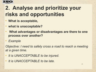 Unacceptable Risk Examples RISK BASED THINKING IN ISO 9001 2015.pptx