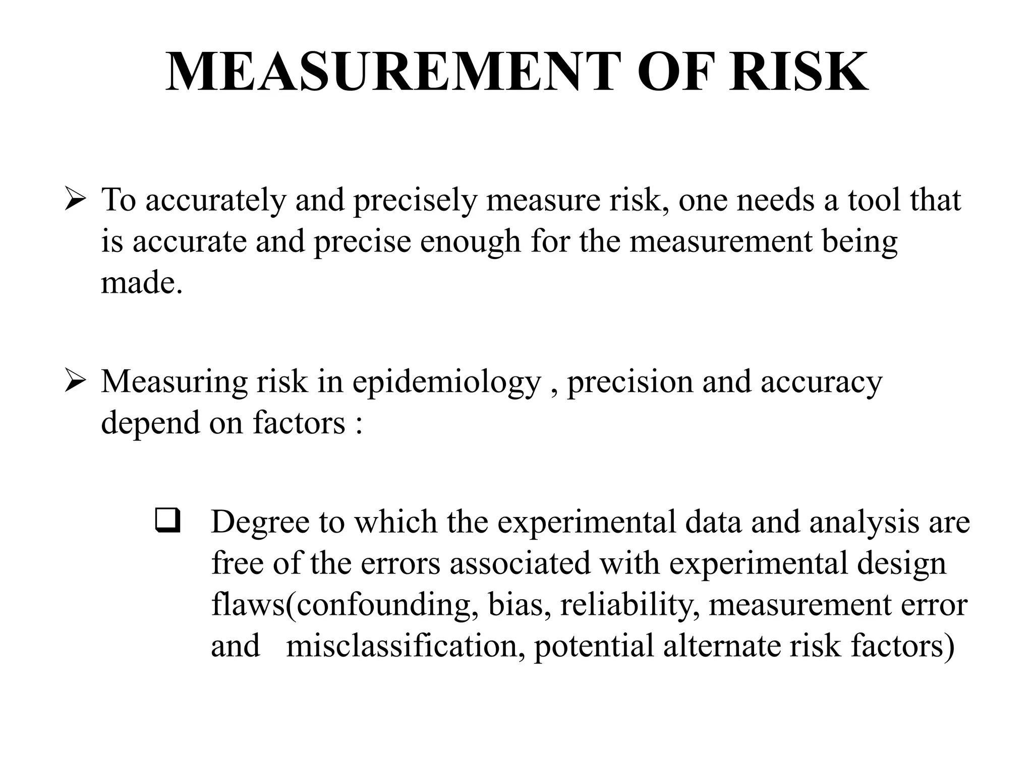 Meansure Risk concept of risk | PPTX