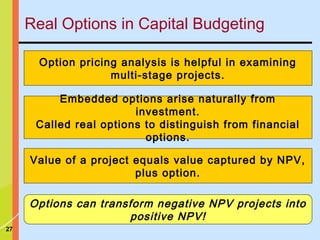 Risk & capital  budgeting