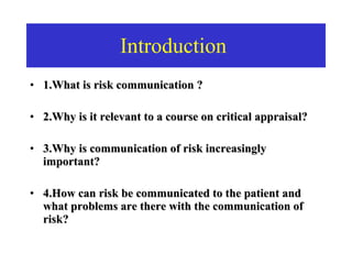 Defination Risk Communication Risk Communication | PPT