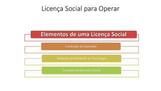 Licença Social para Operar
 