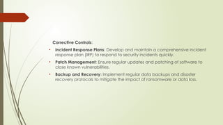 RISK CONTROL.pptx strategies and implemantation | PPTX