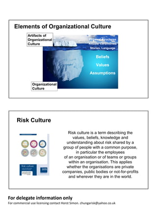 Risky Rituals Risk Culture Building: a Strategic Approach to Risk Management | PDF