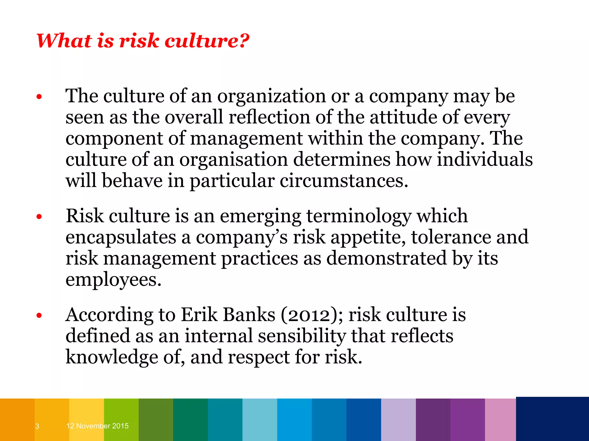 Risk culture presentation | PPTX