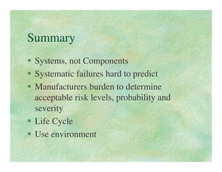 Probabilistic Risk Assessment