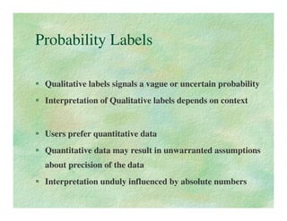 Probabilistic Risk Assessment