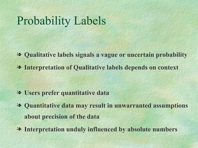 Probabilistic Risk Assessment | PPT | Medical Health