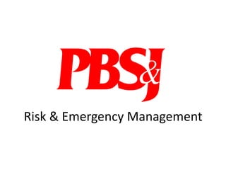 Risk & Emergency Management

 