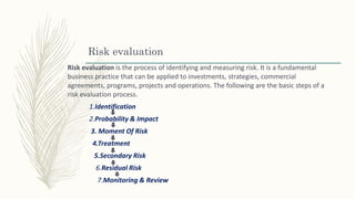 Risk evaluation | PPTX