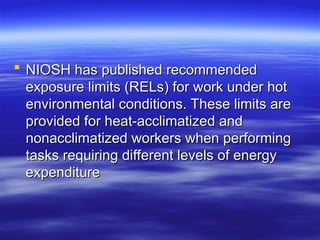 Niosh Rels Explained RISK FACTOR ANALYSIS FOR WORKPLACE EVALUATION | PPT