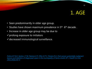 Risk factors and prevention strategies of oral cancer | PPTX