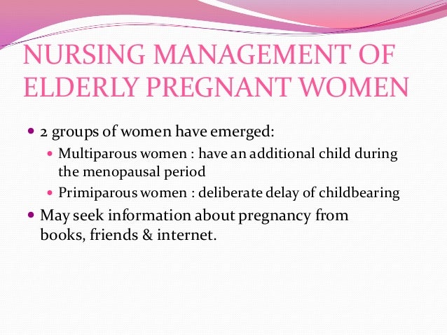 Risk Factors In Pregnancy