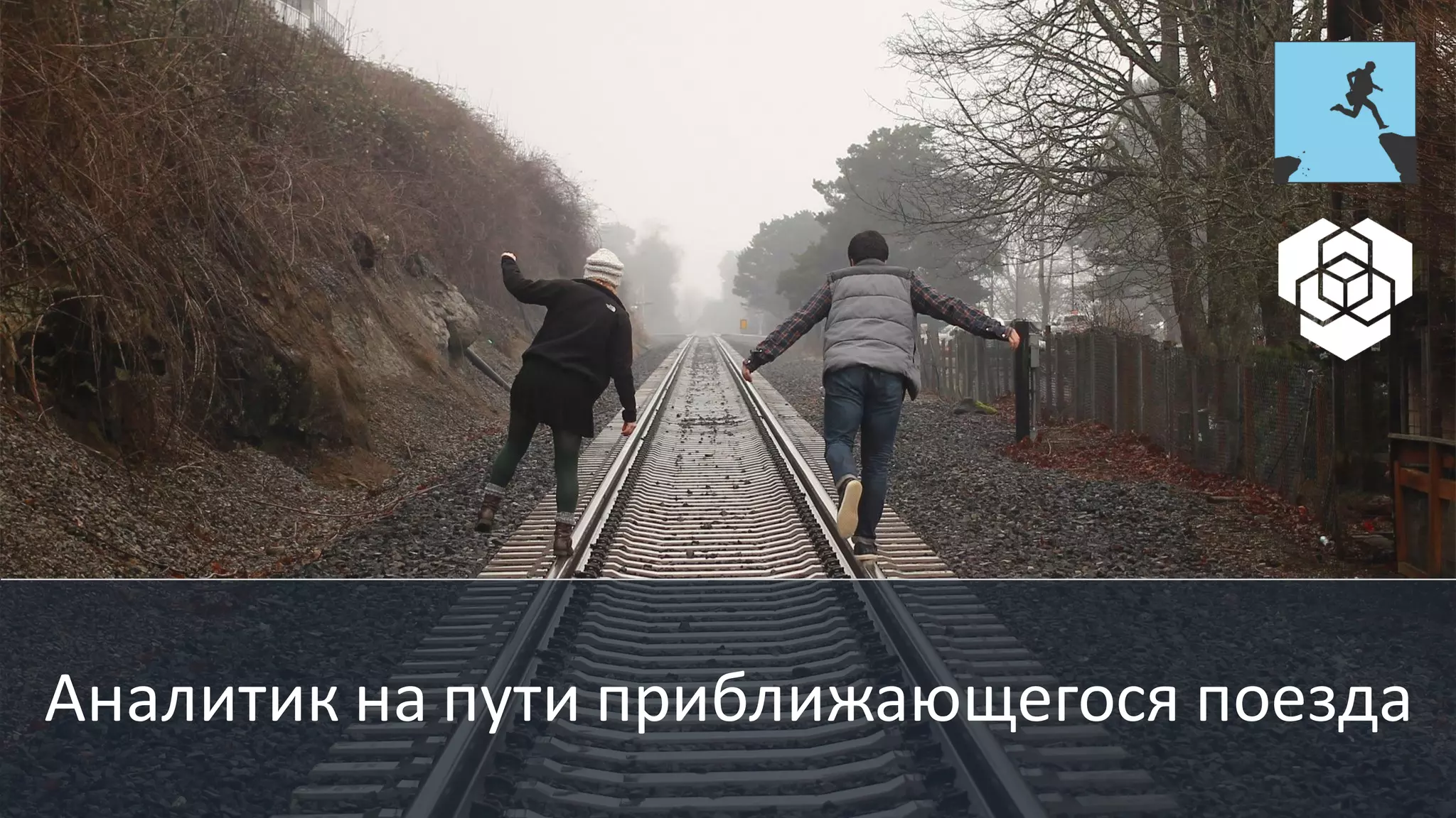 Аналитик на пути приближающегося поезда
 